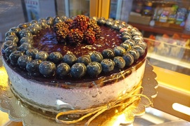 Ostružina borůvka cheesecake